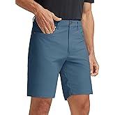 M MAELREG Golf Shorts Men 7" 9" Inseam Lightweight Quick Dry Stretch Flat Front Casual Moisture Wicking Mens Dress Shorts