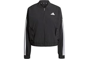 adidas Womens 3-stripes Woven Sportswear Bomber WindbreakerOuterwear Jacket