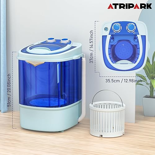 INTERGREAT 11lbs Portable Washing Machine for Apartments, portable