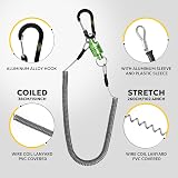SF Strongest Magnetic Release Holder with Coiled Lanyard Carabiner Green view 4