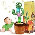 JISON21 Dancing Cactus Talking Singing Baby Cactus Plush Interactive Toy for Boys & Girls