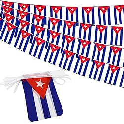 Cuba String Flag Pennant Banner - 38 Flags, 42 Feet