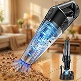 Handheld Vacuum Cordless Rechargeable with Charging Dock - 16000Pa Ultra-Strong Suction, Portable & Lightweight, Fast Charging, LED Light, 1000ML Super-Large Dust Cup, Long Battery Life for Home