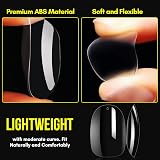 Makartt Short Oval False Nails 500Pcs 10 Sizes Clear Nail Tips view 3