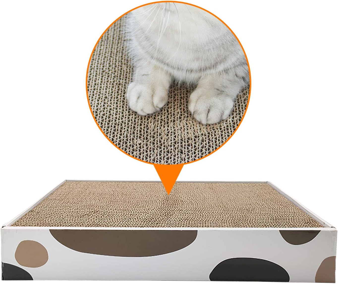 MSBC Cat Scratcher Carboard Refill Box with 3 Pieces 17"x10" Board, Kitty Cat Scratching Pad Recycle Corrugate Scratcher Cat Scratch Lounge Long Lasting Reversable : Pet Supplies