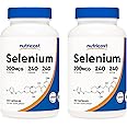 Nutricost Selenium 200mcg, 240 Veggie Caps (2 Bottles) - Non-GMO, Gluten Free L-Selenomethionine