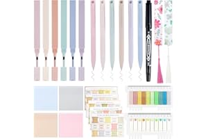 LESTP 26Pcs Bible Study Supplies Journal Kit Aesthetic Pastel Highlights Pens Tabs Bookmarks for Women Teens School Accessories Cute Colorful Bible Highlighters Pens No Bleed Sticky Notes Index Maskers