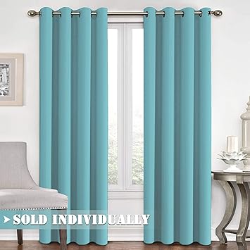 Amazon Com Flamingo P Blackout Blue Curtains 84 Inches Long