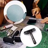 LAMXD 4-Inch Rubber Brayer Roller & Plastic Stamp Pressure Plate view 3
