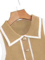 Verdusa Women's Button Down Old Money Striped