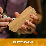 qxayxa 13 Pcs Basswood Carving Blocks 4x1x1 inch for Wood Craft view 3