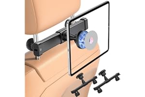 OHLPRO 2-Pack Magnetic Headrest Tablet Holder for Car Back Seat iPad Mount Compatible with Magsafe Phones Tablet iPad Pro Air