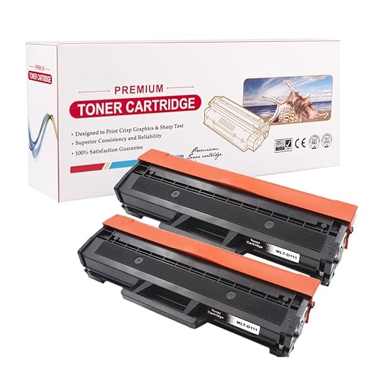RadTek 2 Pack MLT-D111S Toner Kompatibel zu Samsung MLT D111S MLT-D111L Toner for Samsung Xpress SL-M2070W SL- M2022W M2020W 