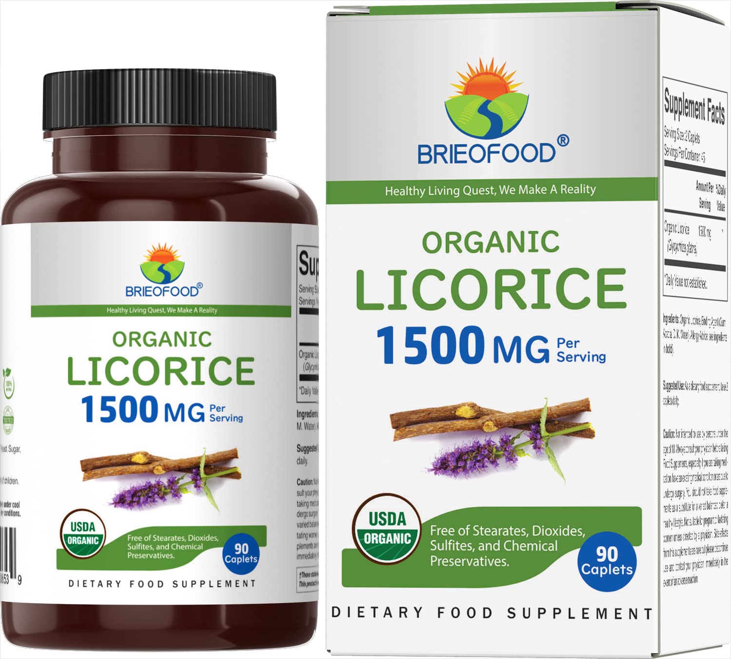 Organic Licorice 1500 mg