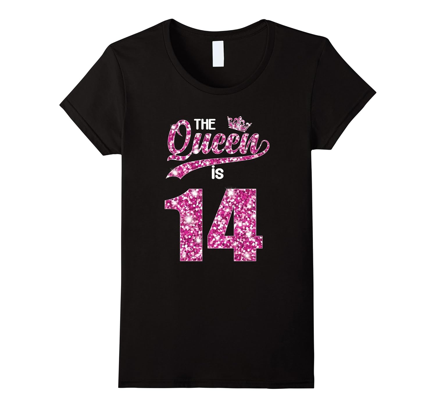 Womens Funny 14 Birthday T-Shirt, Birthday Gifts For Teenager Girls-Rose