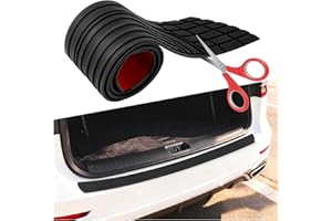 41x3.4 Car Rear Bumper Protector Guard,New Cuttable Anti-Scratch Rear Bumper Guard with Anti-Slip Surface,Universal Back Bump