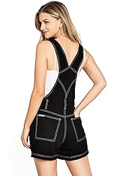 Revolt Women's Juniors Classic Twill Short Overalls