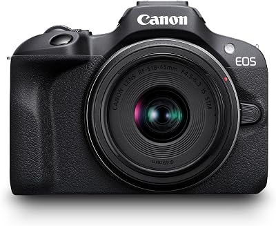 Canon EOS R100 Compact Mirrorless Camera 24.1 MP 4K Dual Pixel CMOS AF WIFI