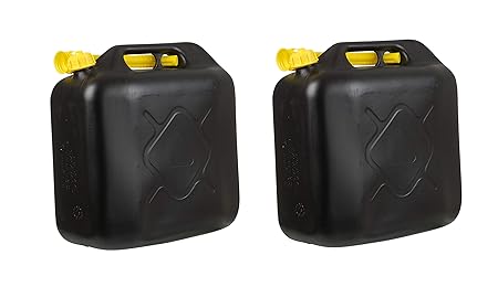 2x Kraftstoffkanister 20L Benzinkanister Diesel Reserve Kanister für Auto Roller