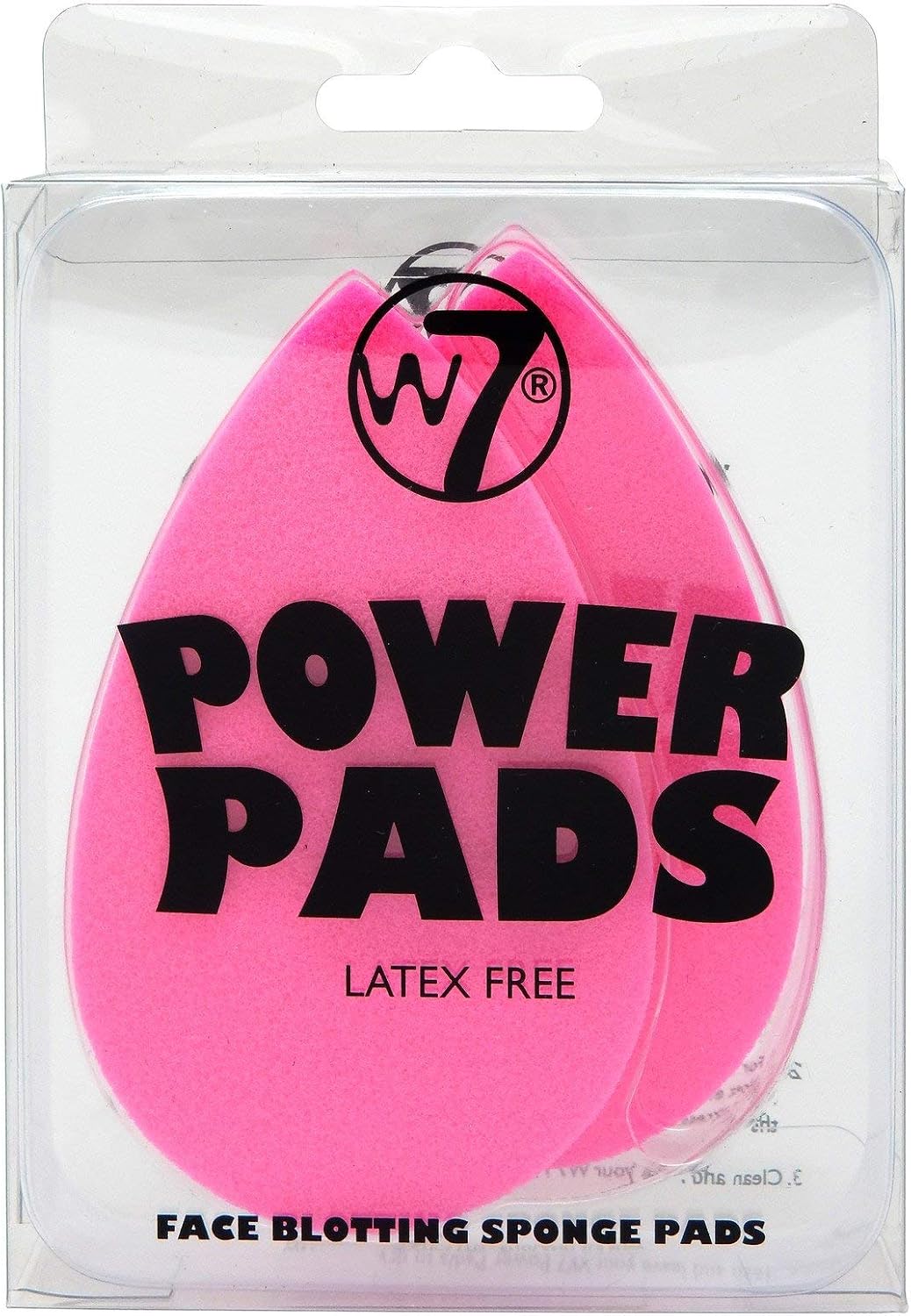 W7 Face Blotting Sponge Pads, Pink