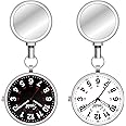 Speidel Nurse Fob Scrub Watch for Medical Professionals, Clip on Watch with Second Hand, Easy to Read, Retractable Rope