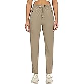 CANSEN Womens Athletic Pants Lightweight Quick Dry Jogging Pants with Pockets for Lounge, Workout, Hikking, Golf, Travel