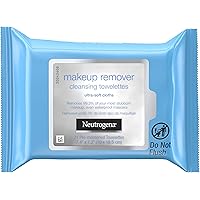 Neutrogena Makeup Remover Cleansing Facial Towelettes, Daily Gentle Face Wipes to Remove Oil, Dirt, & 99.3% of Makeup, Safe f