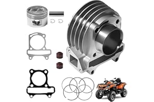 JOYYANGFANG 39mm 1.54'' GY6 Cylinder Body with Gaskets and Piston Set for Chinese Scooter Moped ATV Go Kart 4-Stroke GY6 50cc 80c 100cc 139QMB 139QMA Engine