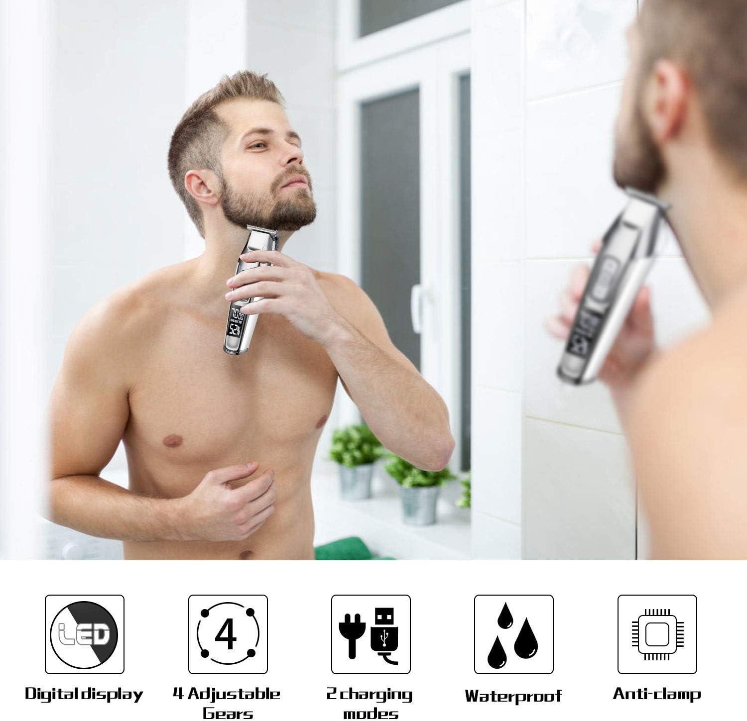 action tondeuse barbe