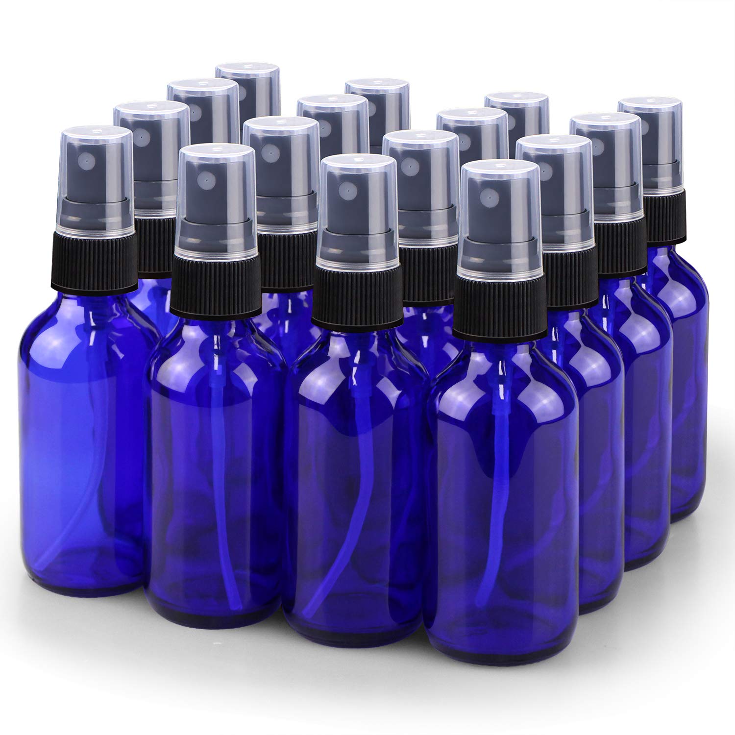 Spray Bottle, Wedama 2oz Fine Mist Glass Spray Bottle, Little Refillable Liquid Containers for Watering Flowers Cleaning(16 Pack, Blue) : Beauty