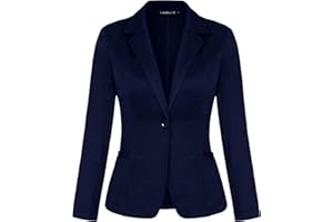 MINTLIMIT Blazers for Women Casual Long Sleeve Button Front Blazer Work Office Blazers Jacket with Pockets