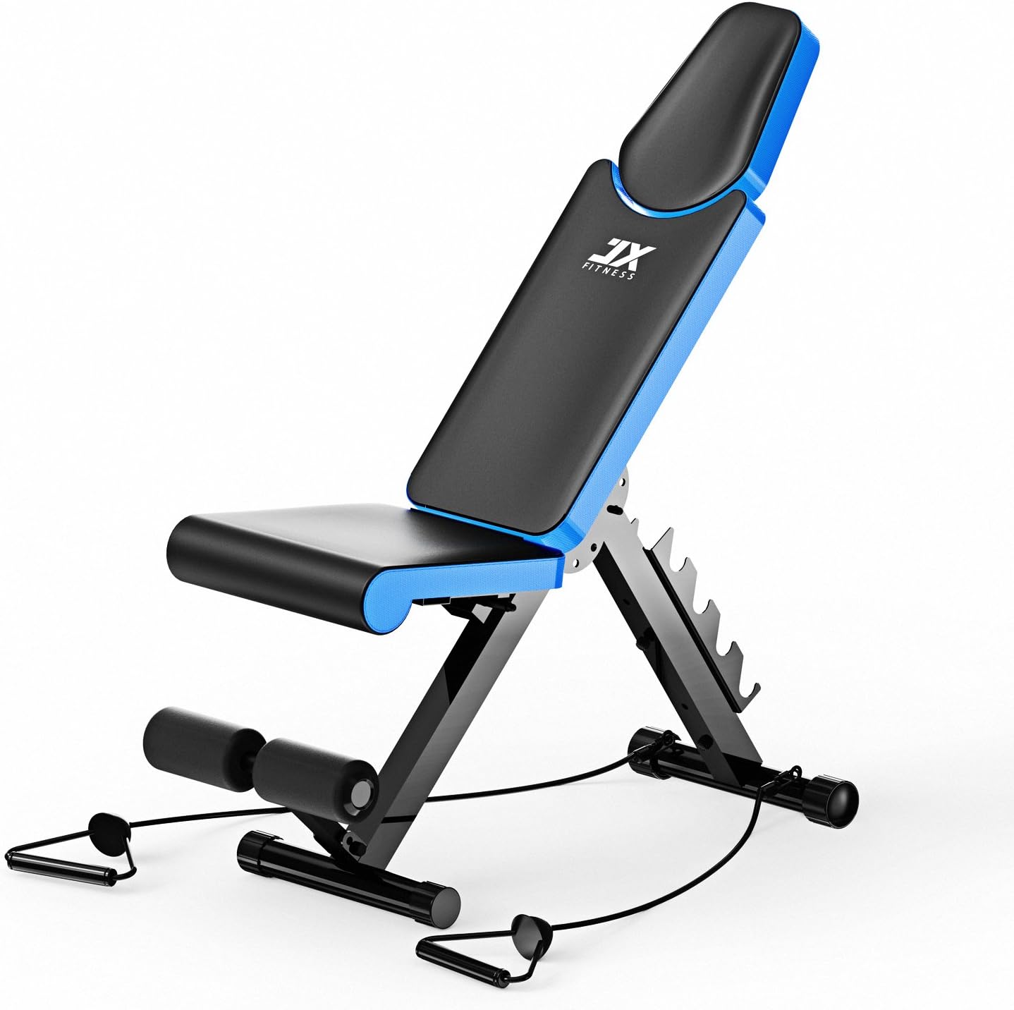 JX FITNESS Adjustable Weight Bench Home Training Gym Weight Lifting Sit Up Ab Bench Flat Incline Decline Multiuse Exercise Workout Bench