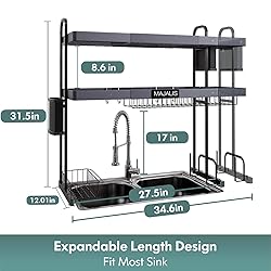 MAJALiS 3 Tier Extra Large Stainless Steel