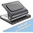 Udefineit 10-Hole Punch Binding Machine for Planner, A4/A5/B5 Book Loose Leaf Paper Puncher, Portable Coil Binding Machine, Handheld Metal Circle Paper Puncher for Home Office Study, 10 Sheet Capacity