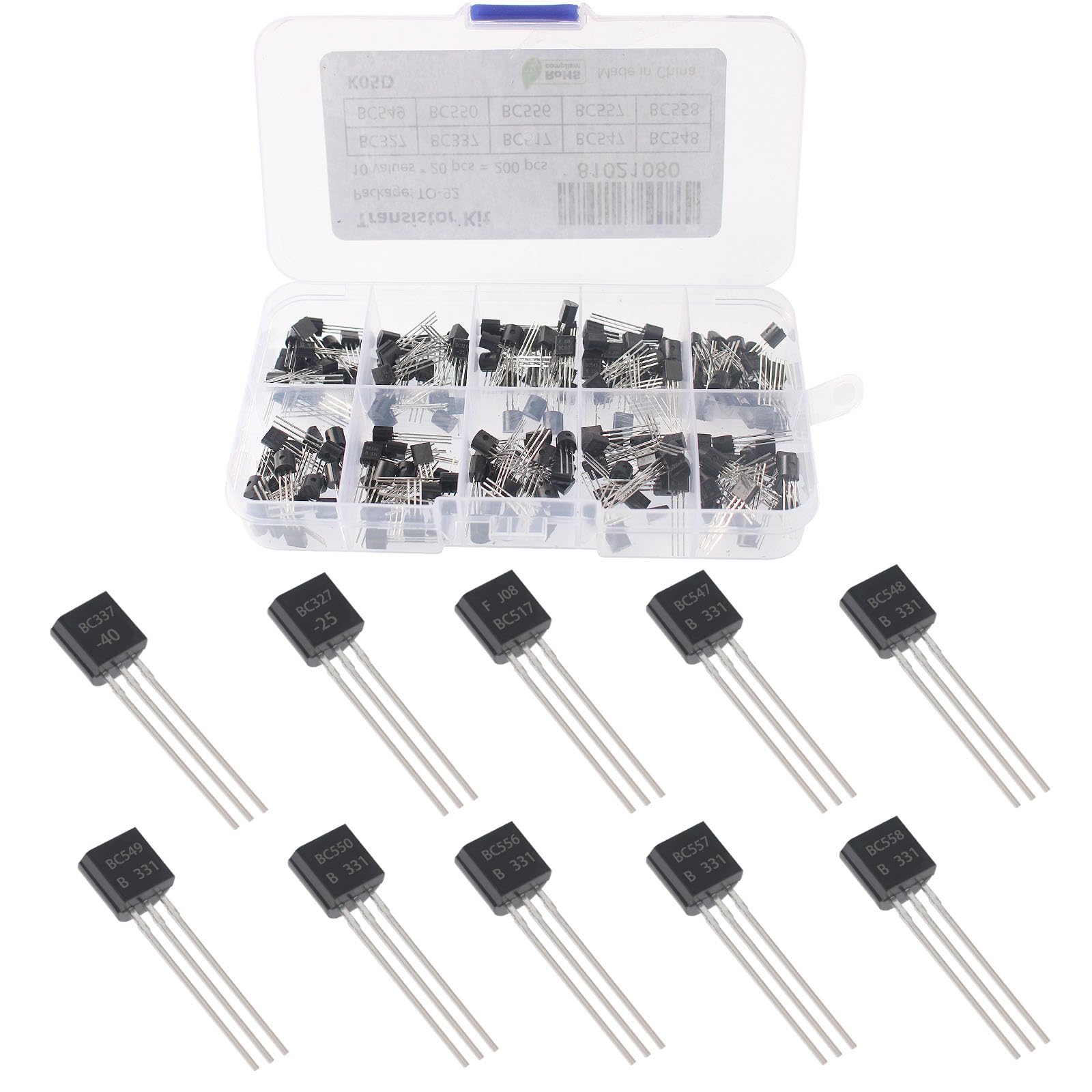 Yetaida Transistor Assortment Kit - 200pcs