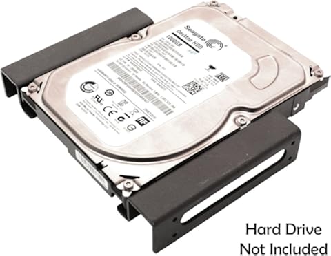 IO Crest – sy-acc25046 2.5/3.5 – 5,25 HDD Kit de Montaje, Color Negro