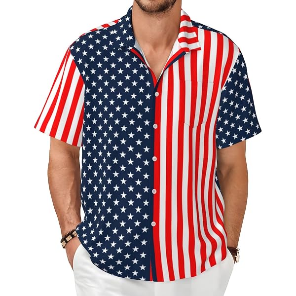 Joyidec Men's Hawaiian Shirt – Short Sleeve Button-Down Aloha Shirt For Beach, Party & Vacation - View #6