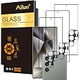 Ailun Screen Protector + Camera Lens Protector for Galaxy S24 Ultra | 3+3 Pack, 6.8 Inch, Tempered Glass, Fingerprint Unlock,