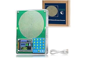 RIHVEO Frequency Generator for Healing (0.001Hz-200KHz), 7.83Hz Adjustable Schumann Resonance Generator with Acrylic Case and Color LCD Display, Multiple Waveforms Frequency Healing Device USB Powered