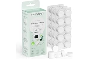 Momcozy Official Descaling Tablets, Compatible KleanPal Pro Baby Bottle Washer, Descaler for Milk & Limescale Removal, 30 Count
