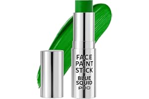Blue Squid PRO Forest Green Face Paint Stick - Waterproof Body Paint for Adults & Kids Eye Black Baseball, Eyeblack Softball - Hypoallergenic Twist-Up Non-Toxic Makeup Stick for Cosplay, Sports, SFX