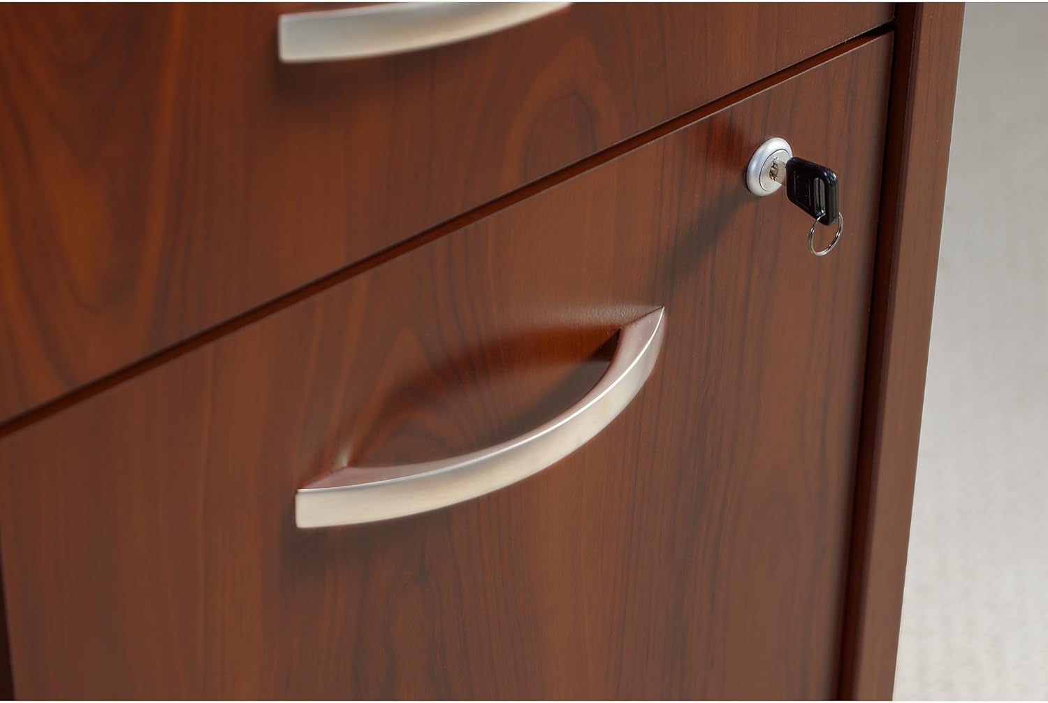 Series C 2 Drawer Mobile File Cabinet in Hansen Cherry: Furniture & Decor