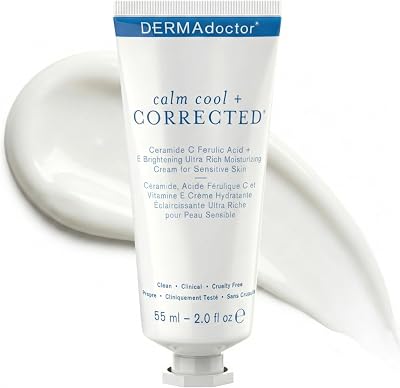 DERMAdoctor Ceramide Cream Vitamin C E Ferulic Acid Face Moisturizer Sensitive