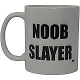 Best Funny Coffee Mug Noob Slayer Gamer Video Games Novelty Cup Great Gift Idea For Men or Women