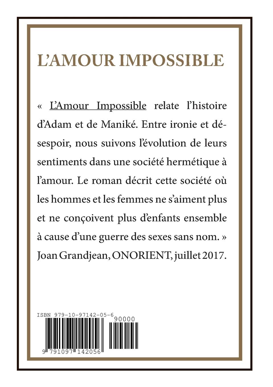 L Amour Impossible French Edition Ould Ebnou Moussa Amazon Com Books L Amour Impossible French Edition Ould Ebnou Moussa Amazon Com Books