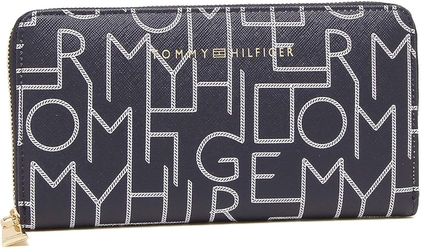 Amazon トミーヒルフィガー 長財布 アウトレット メンズ レディース Tommy Hilfiger 69j1264 410 ネイビー 並行輸入品 Tommy Hilfiger トミーヒルフィガー 財布