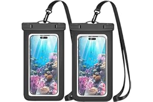 KCEASUA 2 Pcs Waterproof Phone Pouch, Universal IPX8 Waterproof Phone Case for iPhone 16 15 pro max 14 13 12 11 Plus XS XR Samsung S24 S23 up to 6.8'', Water Proof Dry Bag for Swimming Kayak Beach Vacation