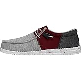HEYDUDE Wally Tri Varsity Crimson Size M6 | Men's Shoes | Men's Slip On Loafers | Comfortable & Light-Weight