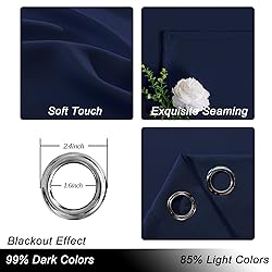 Hiasan Room Divider Blackout Curtains,Extra Wide