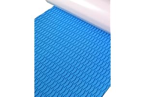 Hjdeck Universal Sufboard Pad EVA Foam Boat Flooring Decking Sheet Self-Adhesive Non-Slip Deck Grip Mat Marine Carpet for Yacht Boat Kayak Decking Golf Cart Fishing Boat RV Surfing Traction Pad